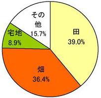 面積の円グラフ