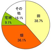 面積の円グラフ